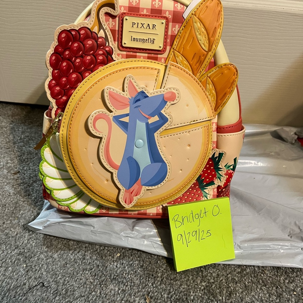 Loungefly Pixar scented Ratatouille spinning Remy Backpack